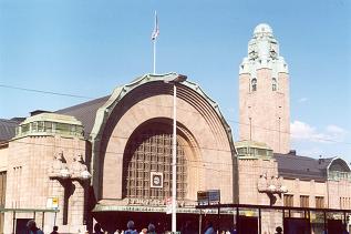 здание железнодорожного вокзала в Хельсинки