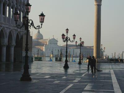 Раннее утро на площади Сан Марко, Венеция